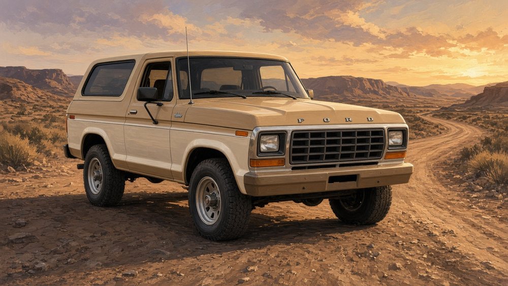 AI-generated illustration of a 1980 Ford Bronco