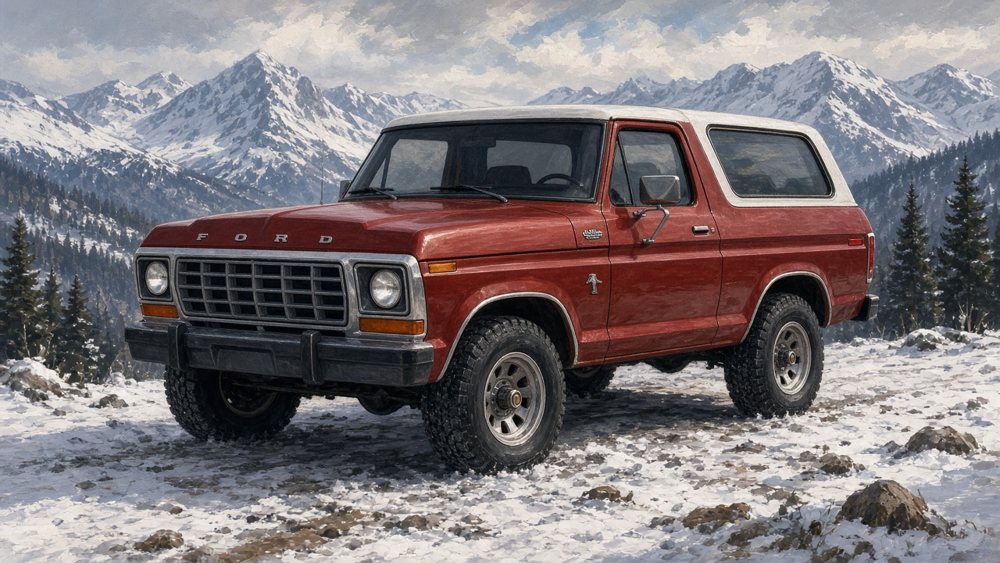 AI-generated illustration of a 1981 Ford Bronco