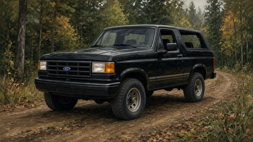 AI-generated illustration of a 1982 Ford Bronco