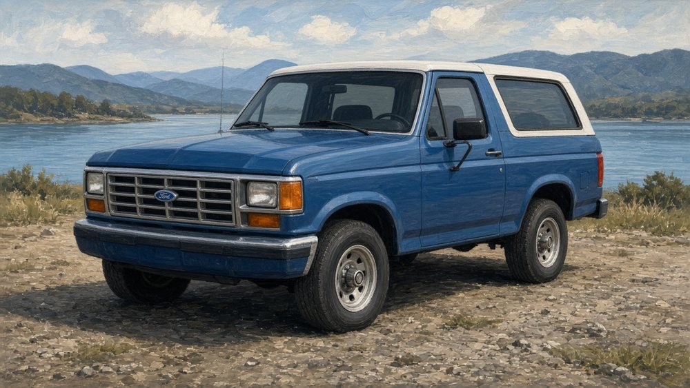 AI-generated illustration of a 1983 Ford Bronco
